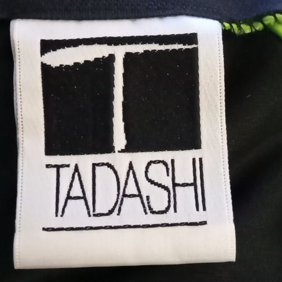 Tadashi  Shoji black with green bows and trim  sleeveless summer top. - Picture 5 of 7